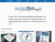 Tablet Screenshot of jenniferblatzdesign.com